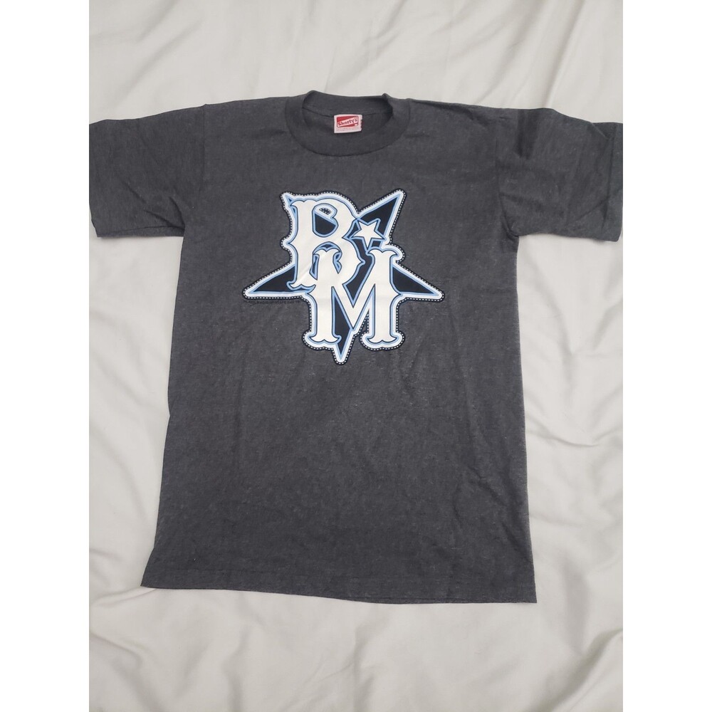Shorty's Black Magic Grip Tape T-Shirt Small Charcoal BM Logo Skateboarding Tee